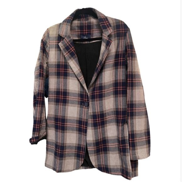Baci Jackets & Blazers - BACI Italy Women's Plaid Blazer Jacket Coat